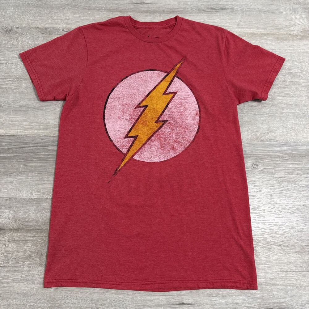 The Flash Shirt Medium Red DC Comics Originals Lightning Bolt Logo Short Sleeve